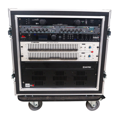ProX T-12RSP ATA Flight/Road Case For Amp Rack With 12U Space 20" Depth+Casters
