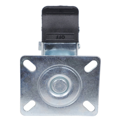 X-CASTER4BLK100X80 Replacement 4" Industrial Caster Wheels With Plate