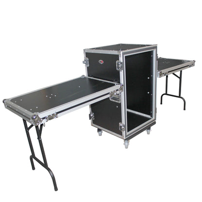 ProX T-14RSPWDST ATA Flight Case For Amp Rack With 14U Space 20" Depth+Casters