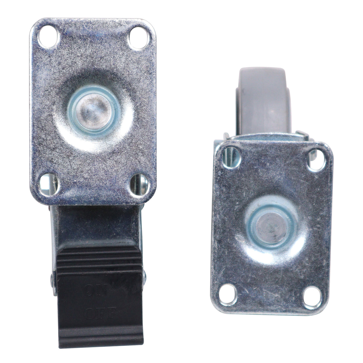 X-CASTER4GR95X65 Replacement 4" Industrial Caster Wheels With Plate