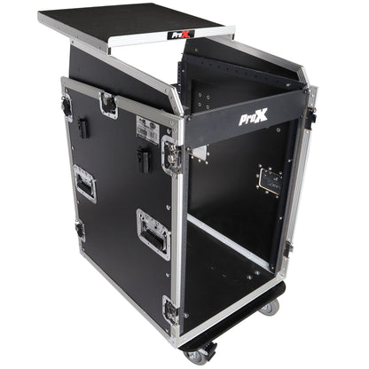 ProX T-16MRSS13ULT Road Case For 13U Top 16U Front 19" Rackmount+Two Side Tables