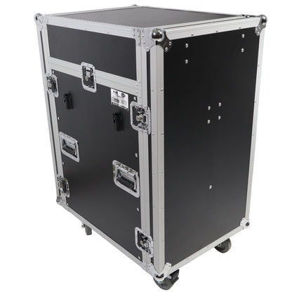 ProX T-16MRSS13ULT Road Case For 13U Top 16U Front 19" Rackmount+Two Side Tables