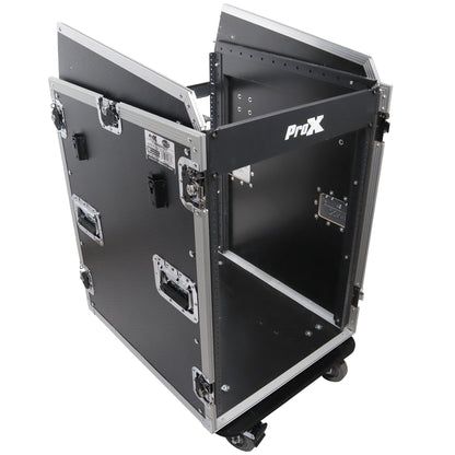 ProX T-16MRSS13ULT Road Case For 13U Top 16U Front 19" Rackmount+Two Side Tables