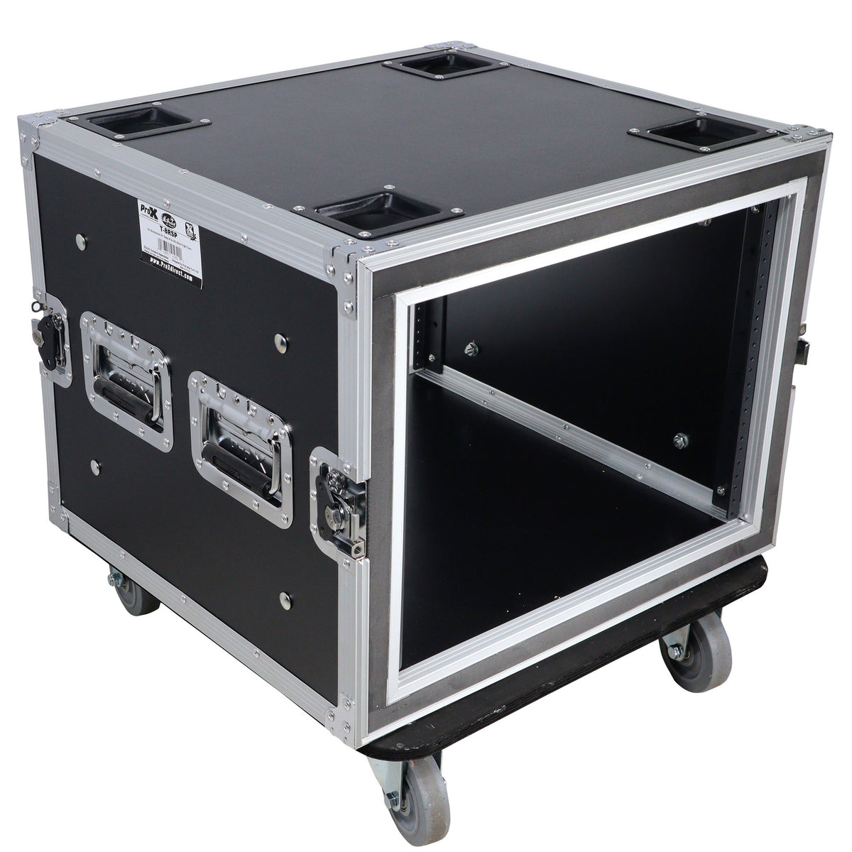 T-8RSP 8U Shockproof Amp Rack Flight Case