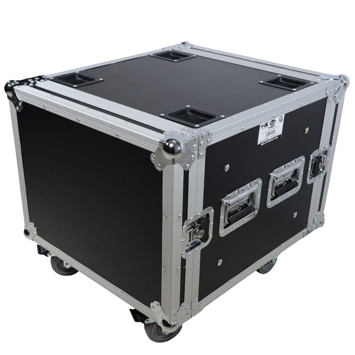 T-8RSP 8U Shockproof Amp Rack Flight Case