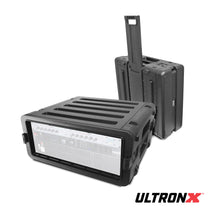 XM-4UHW 4U Rack Air and Water Sealed ABS Case with Retractable Pull Handle and Wheels