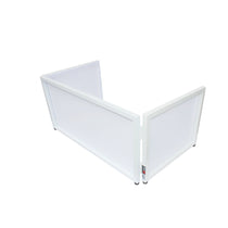XF-TTFW White Tabletop Frame DJ Facade with Black and White Scrims