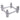 ProX XT-SQ034 0.34 Ft. (0.105m) Square Aluminum Truss Staging Support Segment
