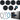 (6) Rockville RM-PREMIUM-65 BLACK 6.5" 600w Marine Boat Speakers+Amp+Receiver