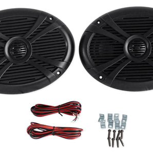 2 Rockville RMSTS69B 6x9 1000w Waterproof Marine Boat Speakers 2-Way Black