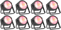 (8) DOTZ PAR 100 RF 100W RGB COB LED DMX Par Can Wash Lights