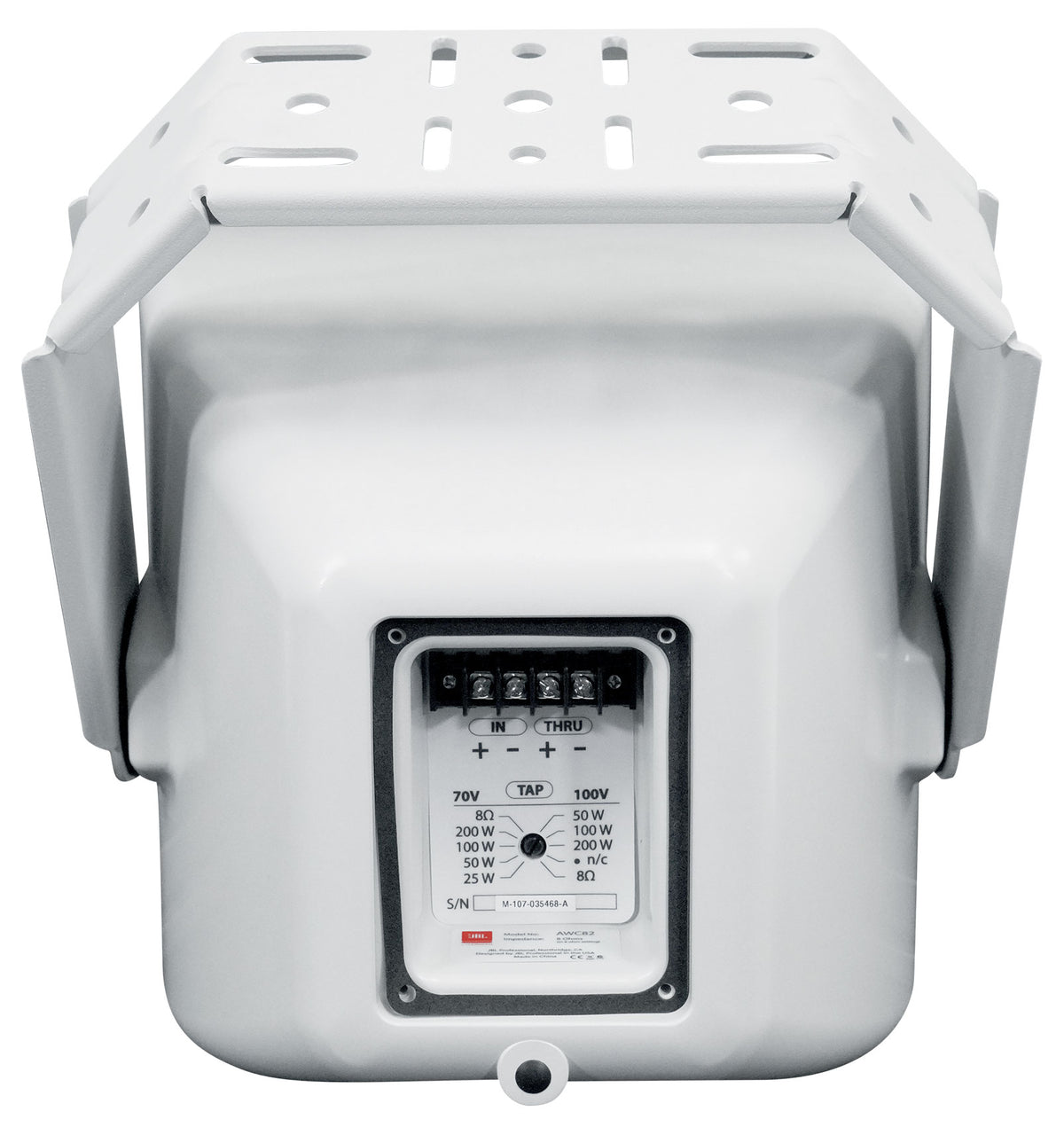 JBL AWC82 8" 200 Watt Indoor/Outdoor 70V Surface Mount Commercial Speaker