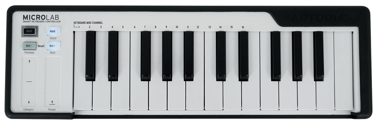 Arturia MicroLab Black Music Production USB MIDI 25-Key Keyboard Controller