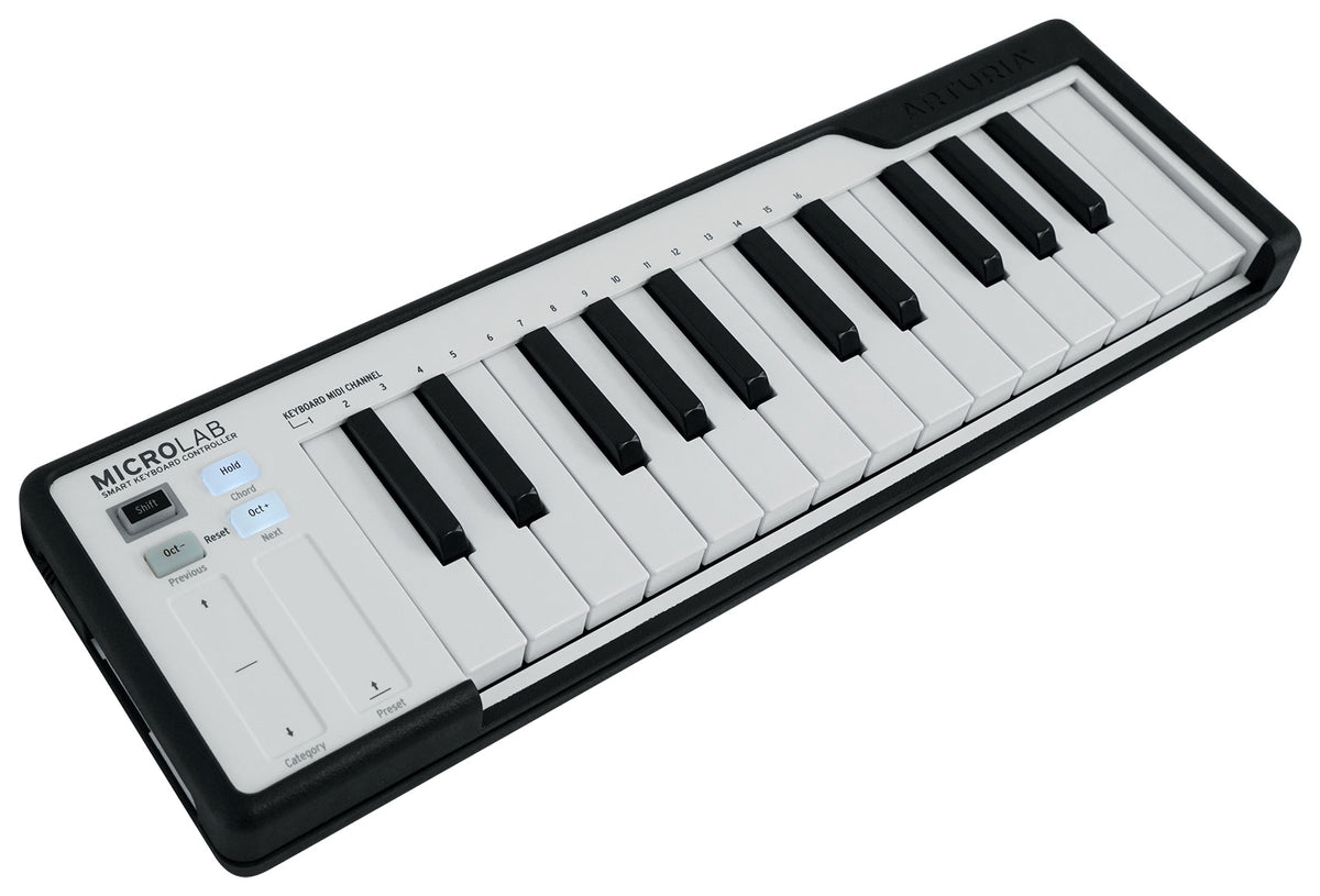 Arturia MicroLab Black Music Production USB MIDI 25-Key Keyboard Controller