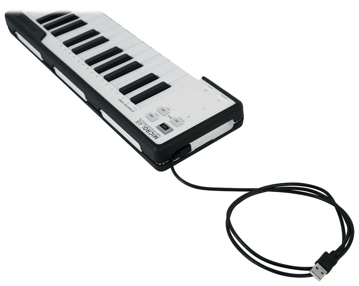 Arturia MicroLab Black Music Production USB MIDI 25-Key Keyboard Controller