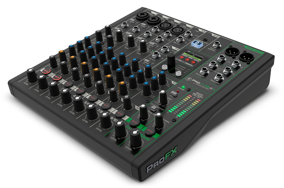 Mackie ProFX10v3+ 10-Channel Analog Mixer w/Enhanced FX/USB Recording/Bluetooth