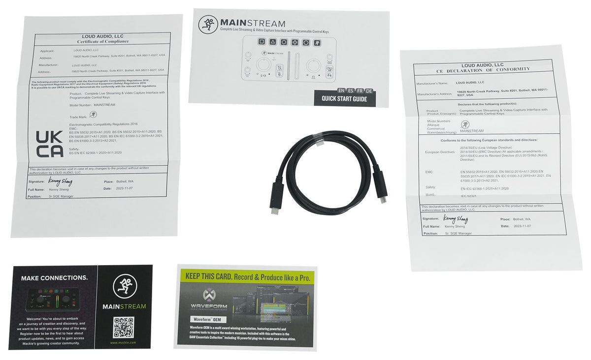 Mackie MainStream Bus Powered Live Streaming Interface w/HDMI/XLR/1/4"/USB-C