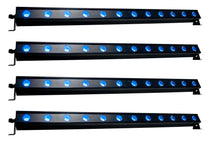 (4) ULTRA HEX BAR 12 12x10W RGBAW+UV LED DMX Wash Bar Lights