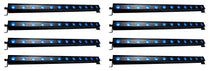 (8) Ultra Hex Bar 12 12x10W RF RGBAW+UV LED DMX Wash Bar Lights