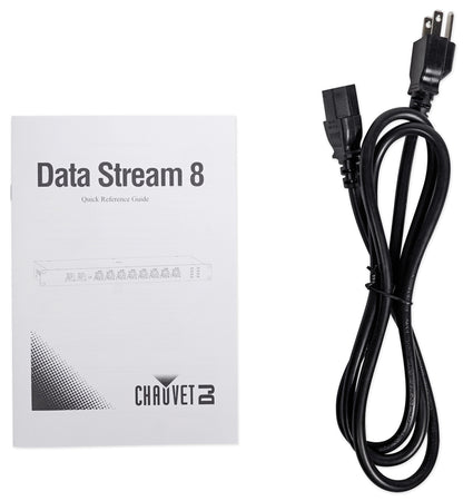 Data Stream 8 DMX Splitter To Distribute+Boost Signals + Backpack