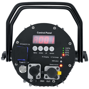 Rockville BEST PAR H2O Water Resistant Indoor/Outdoor Battery DJ Par DMX Light