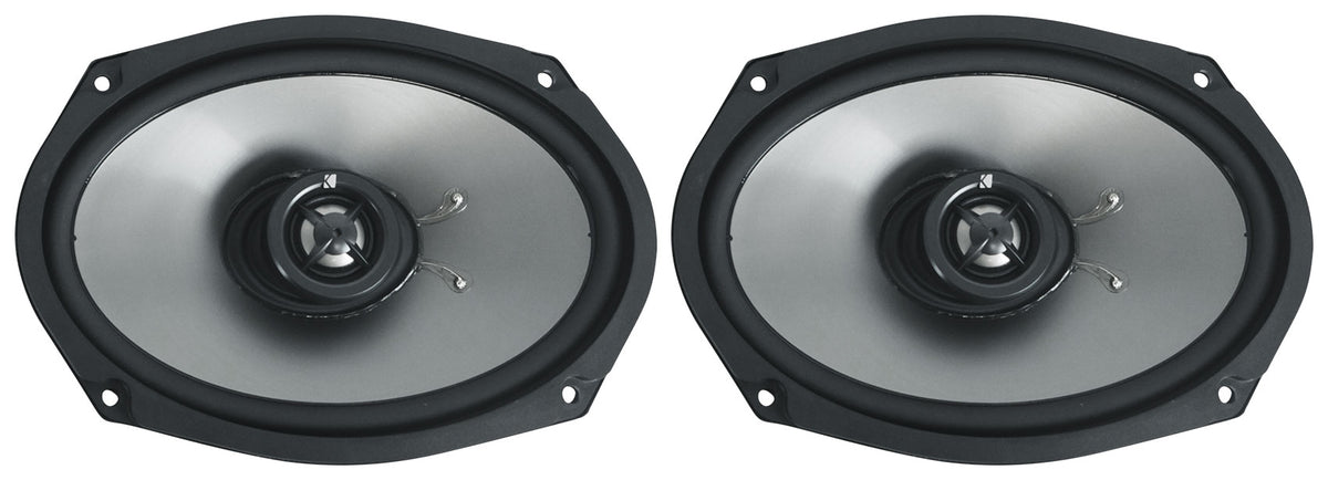 Kicker 46HDBL69 6x9" Saddlebag Speakers+Lids for 2014-Up Harley Davidson HDBL69
