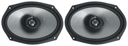 Kicker 46HDBL69 6x9" Saddlebag Speakers+Lids for 2014-Up Harley Davidson HDBL69