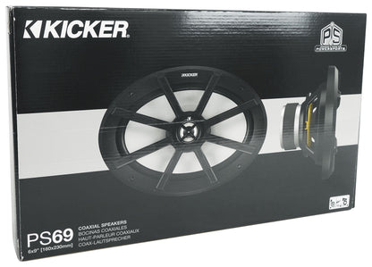 Kicker 46HDBL69 6x9" Saddlebag Speakers+Lids for 2014-Up Harley Davidson HDBL69