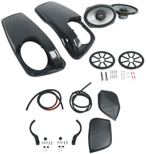 Kicker 46HDBL69 6x9" Saddlebag Speakers+Lids for 2014-Up Harley Davidson HDBL69