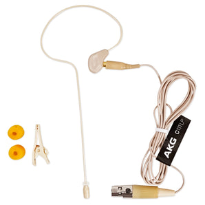 AKG C111 LP Ear-Hook Ear-Set Microphone Mic+Windscreen+Carry Pouch+Cable Clip