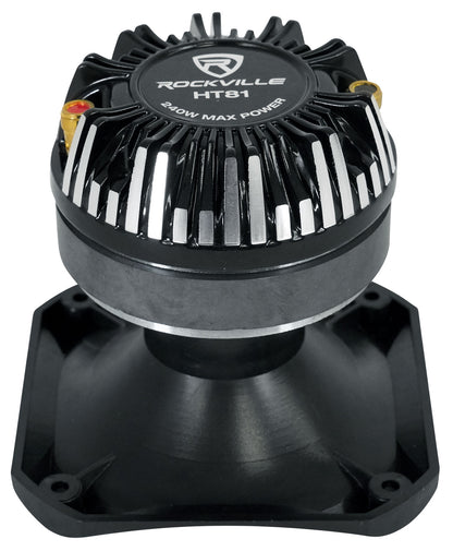Rockville HT81 1.35" 240 Watt Car/Pro Audio ABS Horn Titanium Tweeter