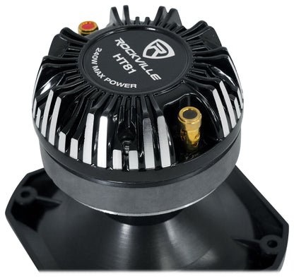 Rockville HT81 1.35" 240 Watt Car/Pro Audio ABS Horn Titanium Tweeter