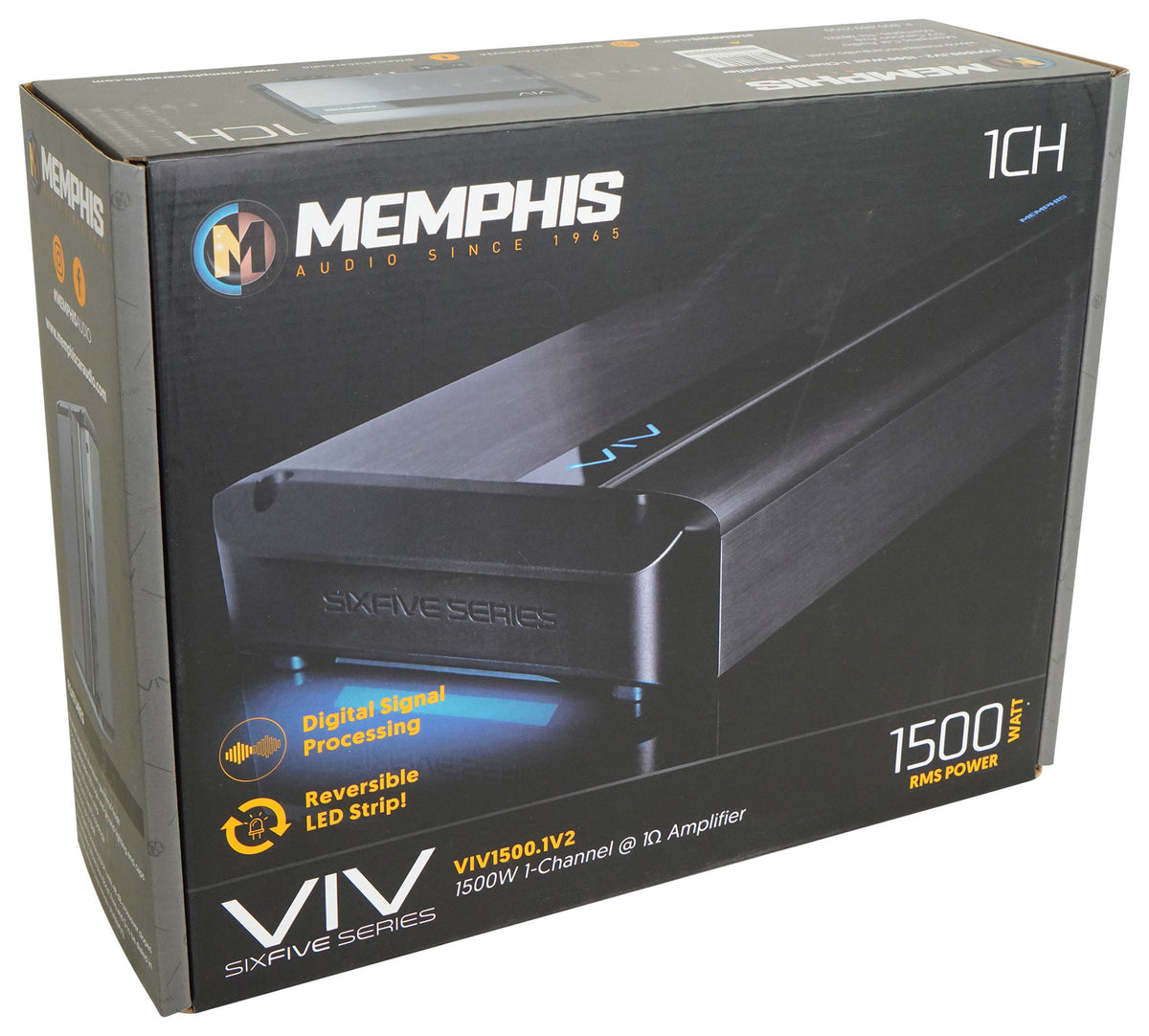 Memphis Audio VIV1500.1V2 SixFive Series 1500w RMS Mono Car Amplifier Amp w/ DSP