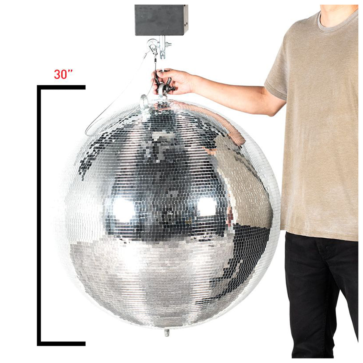 Eliminator American DJ EM30 30" Disco Mirror Ball For Dance Floor/Club/Bar