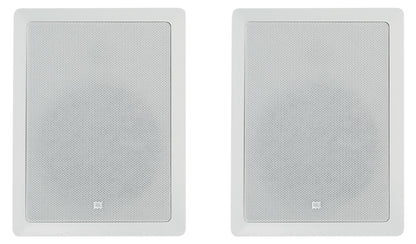 (2) JBL CONTROL 128 WT 8" 50w Commercial 70v In-Wall Speakers For Restaurant/Bar