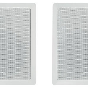 (2) JBL CONTROL 128 WT 8" 50w Commercial 70v In-Wall Speakers For Restaurant/Bar