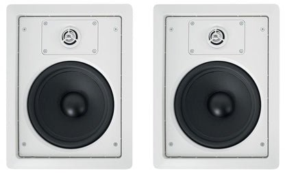 (2) JBL CONTROL 128 WT 8" 50w Commercial 70v In-Wall Speakers For Restaurant/Bar