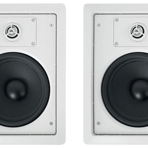 (2) JBL CONTROL 128 WT 8" 50w Commercial 70v In-Wall Speakers For Restaurant/Bar