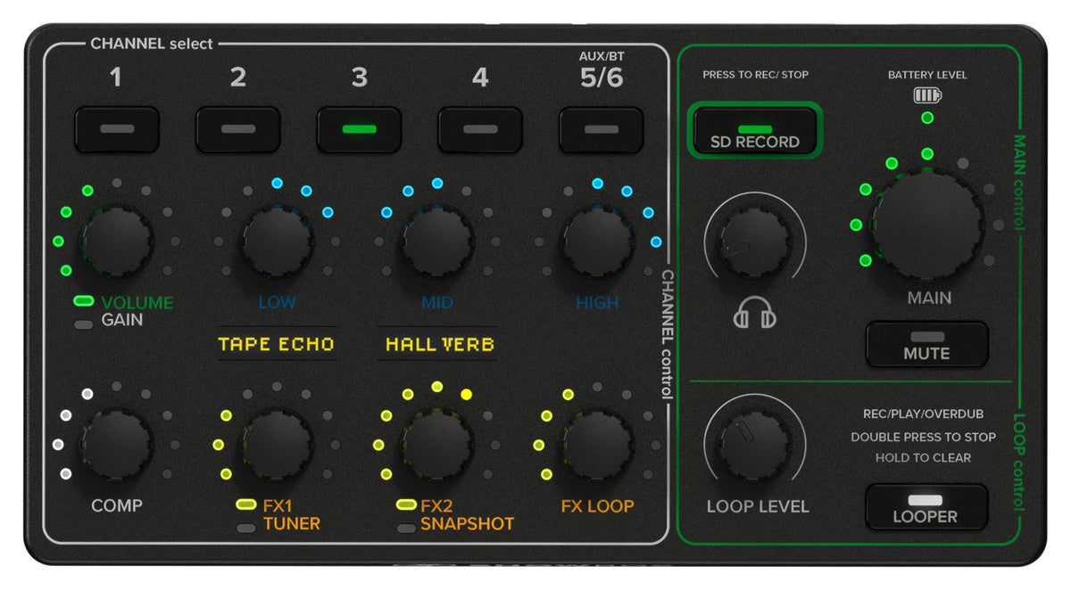 Mackie ShowBox Rechargeable 8" DJ PA Bluetooth Speaker+Mixer Recording Interface