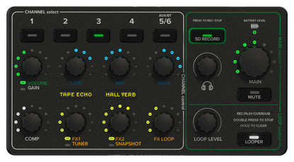 Mackie ShowBox Rechargeable 8" DJ PA Bluetooth Speaker+Mixer Recording Interface