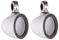 Pair Kicker 40KMMTESW 4" Mini Marine Tower Enclosures in White