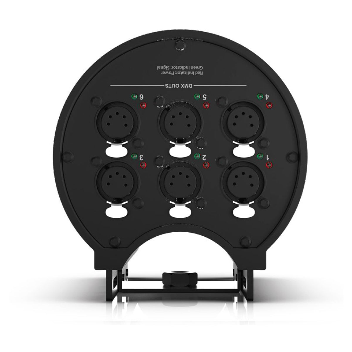 American DJ Data Distro 6 6-Way DMX/RDM Data Splitter 5-Pin XLR w/Mount Straps