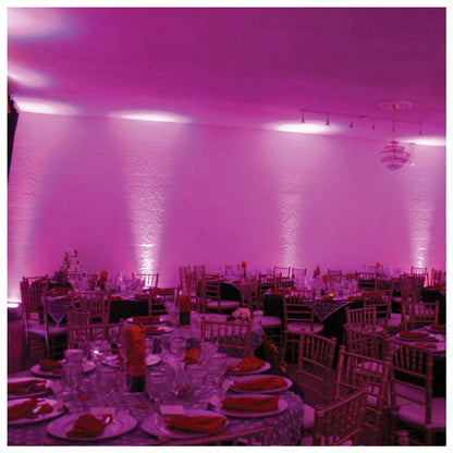 4) American DJ MEGA FLAT HEX L PAK4 RGBLA+UV LED DMX Par Lights+Remote+Cable+Bag