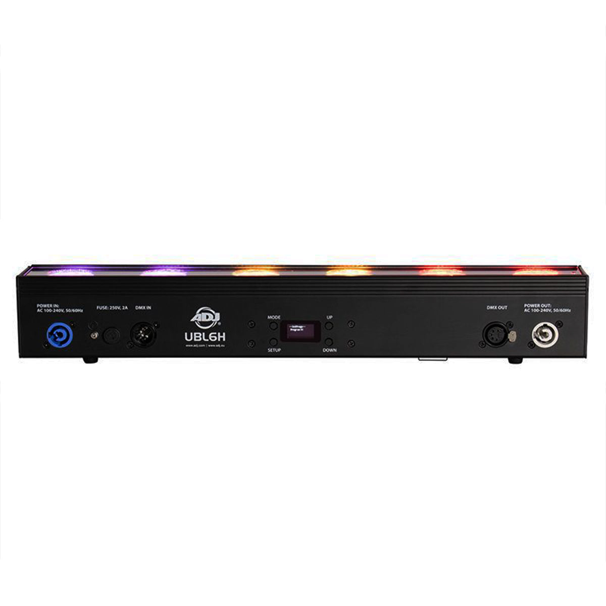 American DJ ADJ UBL6H IP20 6x20 Watt Led RGBAL Wash Light Strip Bar