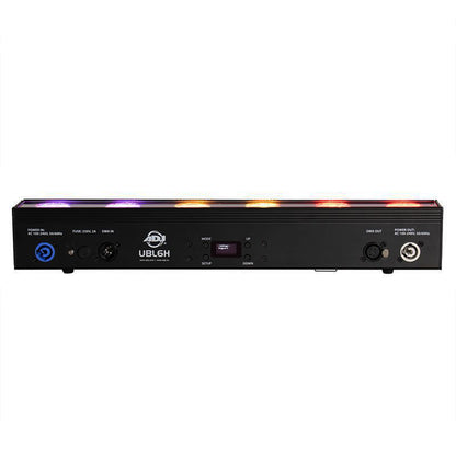 American DJ ADJ UBL6H IP20 6x20 Watt Led RGBAL Wash Light Strip Bar