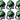 (6) American DJ ADJ 12P HEX IP Outdoor RGBAW + UV LED DMX Par Can Wash Up-Lights