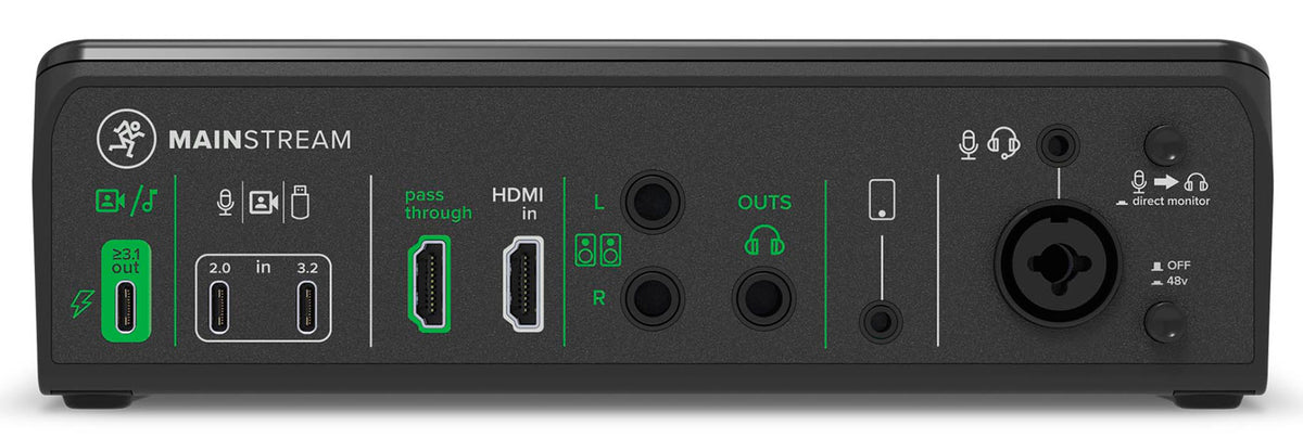 Mackie MainStream Bus Powered Live Streaming Interface w/HDMI/XLR/1/4"/USB-C