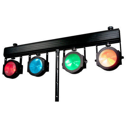 Eliminator Dotz Tpar Sys Plus COB Wash Lights+Foot+Remote Controls+Stand+Bags