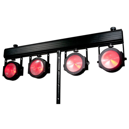 Eliminator Dotz Tpar Sys Plus COB Wash Lights+Foot+Remote Controls+Stand+Bags
