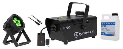Encore LP5IP 5x20W Outdoor RGBL LED DMX Par Wash Light + Fogger + Cable